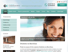 Tablet Screenshot of odontologia-avanzada.es